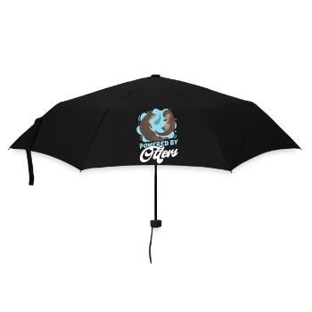 Otter Powered By Otters - Umbrella (small) - black - Front