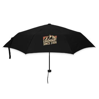 Legendär Seit 2006 Geburtstag - Regenschirm (klein) - Schwarz - Vorne