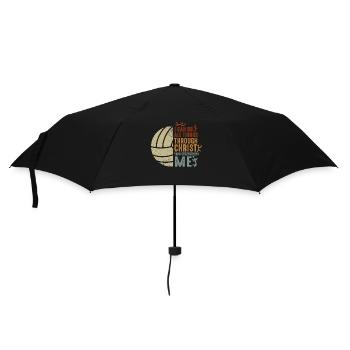 Je peux tout faire grâce au volleyball - Parapluie standard - noir - Devant