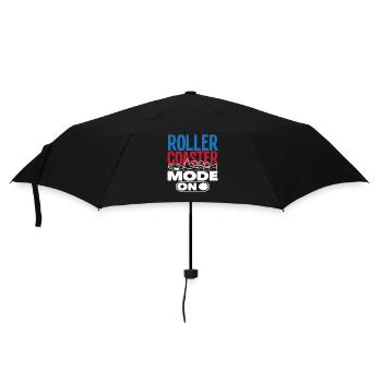 Achterbahnmodus An Für Adrenalinjäger - Regenschirm (klein) - Schwarz - Vorne