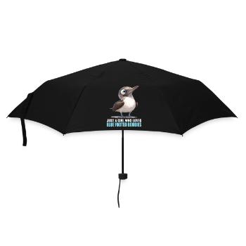 Blaufußtölpel - Regenschirm (klein) - Schwarz - Vorne