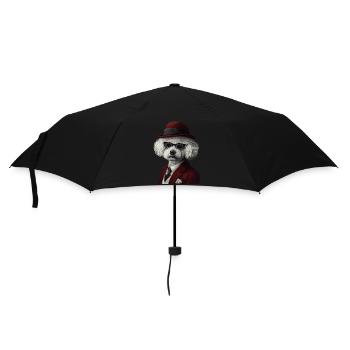 Bichon Frisé - Regenschirm (klein) - Schwarz - Vorne