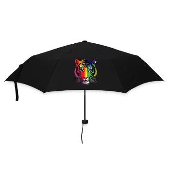 Tiger Big Cat Wilderness Tiger Cats Cute Tiger - Umbrella (small) - black - Front