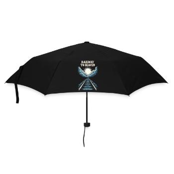Railfan Train Enthusiast Locomotive Lover - Umbrella (small) - black - Front