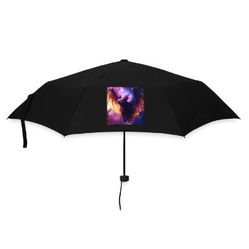 Schläger - Regenschirm (klein) - Schwarz - Vorne