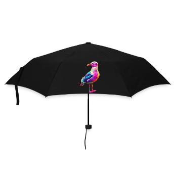 Möwe - Regenschirm (klein) - Schwarz - Vorne