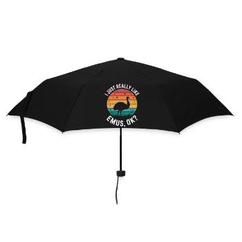 Emu Saying Australia Emus Funny Emu Gift - Umbrella (small) - black - Front
