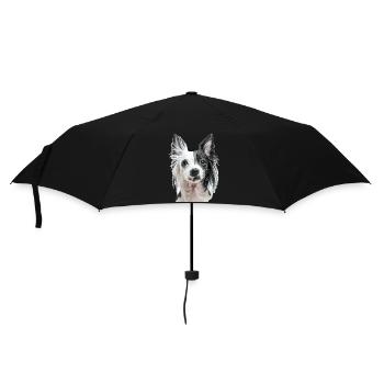 Chinesischer Schopfhund - Regenschirm (klein) - Schwarz - Vorne