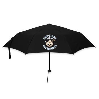 Les amateurs de dim-sum de la cuisine chinoise et des quenelles - Parapluie standard - noir - Devant