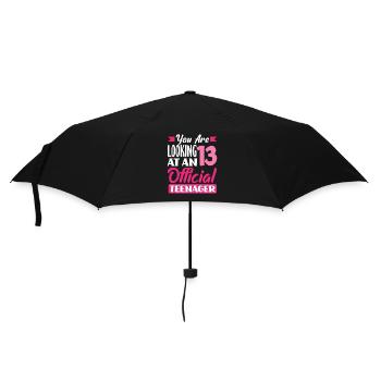 You are now 13 Official Teenage Birthday - Umbrella (small) - black - Front