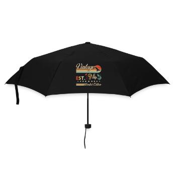 80 Jahre 1945 Vintage Retro Geburtstagsgeschenk - Regenschirm (klein) - Schwarz - Vorne