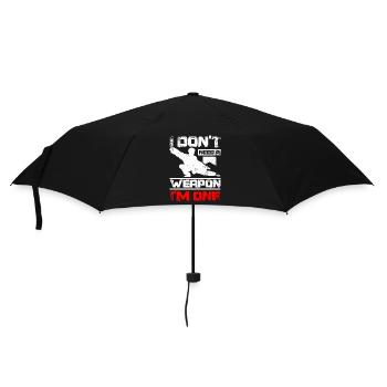 Tai chi Je n’ai pas besoin d’une arme, j’en suis une - Parapluie standard - noir - Devant