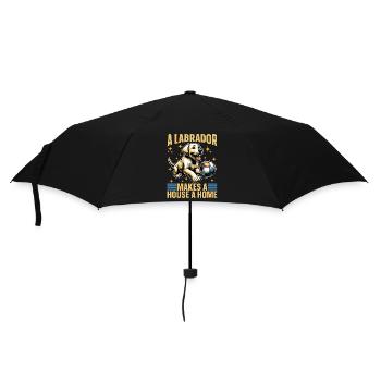 Labrador Retriever A Labrador Makes Pet Owner - Umbrella (small) - black - Front