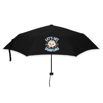 Les amateurs de dim-sum de la cuisine chinoise et des quenelles - Parapluie standard - noir - Devant