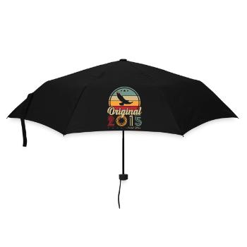 Original 2015 Vintage Retro Anniversary Gift - Umbrella (small) - black - Front