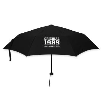 Original 1985 Vintage Geburtstagsgeschenk - Regenschirm (klein) - Schwarz - Vorne