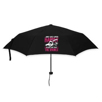 And she lived happily after the divorce and - Umbrella (small) - black - Front
