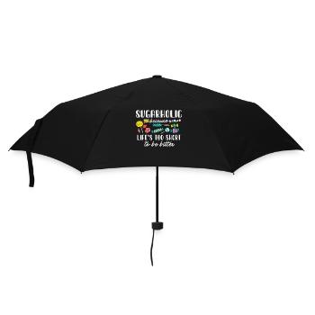 Passionné de sucreries sucrées - Parapluie standard - noir - Devant