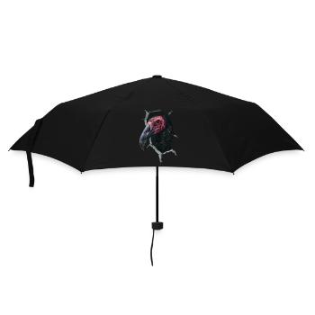Geier - Regenschirm (klein) - Schwarz - Vorne