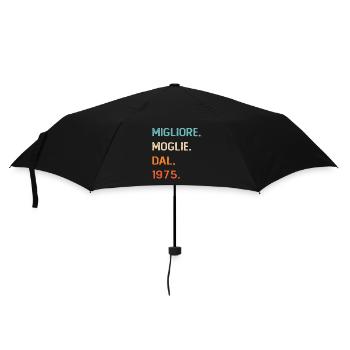 Wife since 1975 - Umbrella (small) - black - Front
