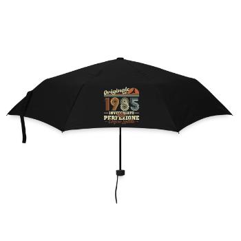 Original 1985 Retro Geburtstagsgeschenk - Regenschirm (klein) - Schwarz - Vorne