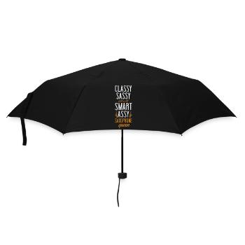 Saxophone Classy Sassy And A Bit - Regenschirm (klein) - Schwarz - Vorne
