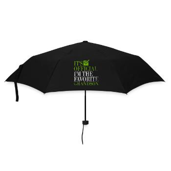 Es ist offiziell, ich bin der Lieblingsenkel - Regenschirm (klein) - Schwarz - Vorne
