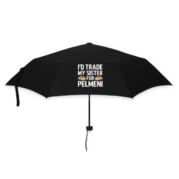 Pelmeni Russian Cuisine - Umbrella (small) - black - Front