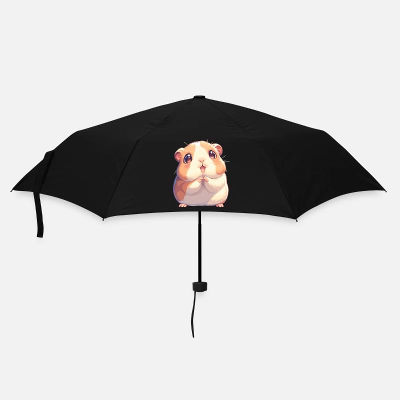 Meerschweinchen - Regenschirm (klein) - Schwarz