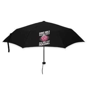 Pickleball Saying Girl Joke Pickleball Gift - Umbrella (small) - black - Front
