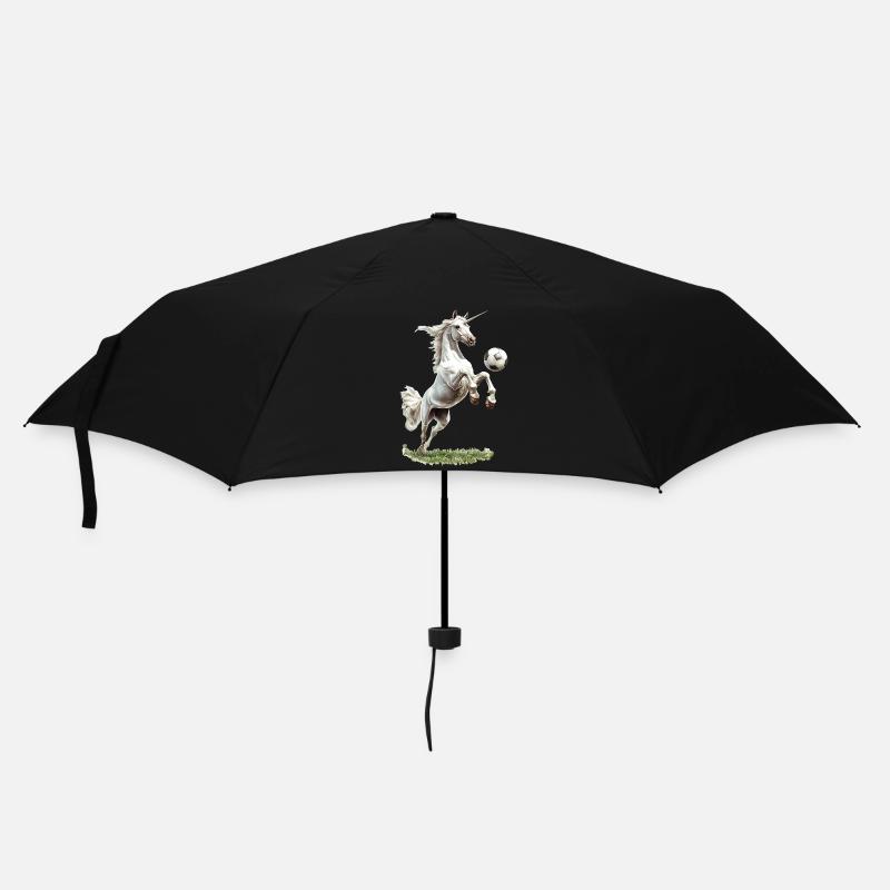 Einhorn - Regenschirm (klein) - Schwarz