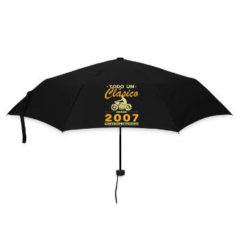 Motard Un classique né en 2007 - Parapluie standard - noir - Devant