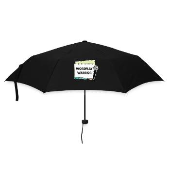Poetry Slam Pun Warrior Slam Poetry - Umbrella (small) - black - Front