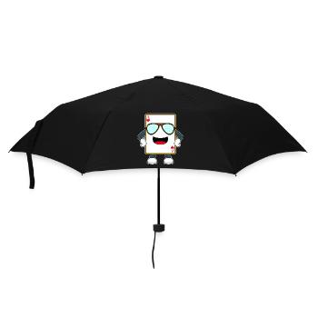 Cartes de poker poker - Parapluie standard - noir - Devant