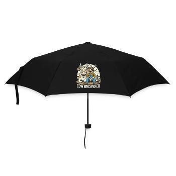 Kuhflüsterer - Regenschirm (klein) - Schwarz - Vorne