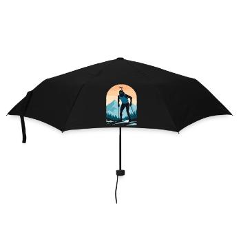 Biathlon Biathlète Sports d’hiver - Parapluie standard - noir - Devant