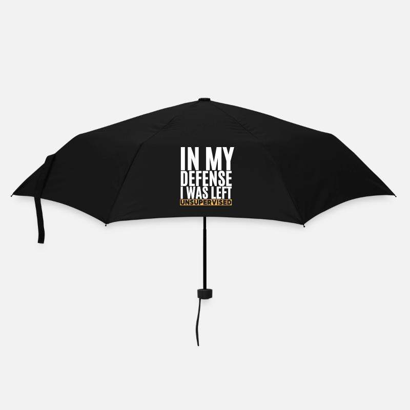I Was Left Unsupervised - Umbrella (small) - black