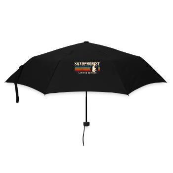 Saxophone Retro Vintage - Umbrella (small) - black - Front
