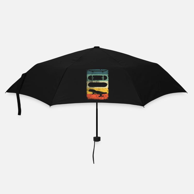 Skateboard Retro - Umbrella (small) - black