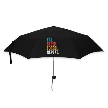 Eat Sleep Forró Repeat - Umbrella (small) - black - Front