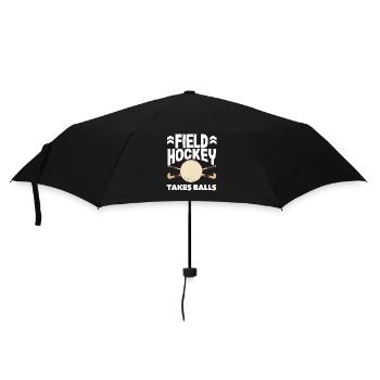 Field Hockey Player Takes Balls - Umbrella (small) - black - Front