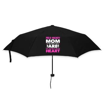 Field Hockey Player Mom Heart Hands Full - Umbrella (small) - black - Front