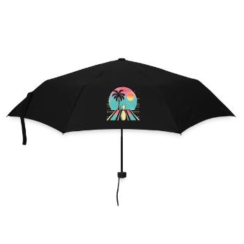 Oldschool Bowling - Umbrella (small) - black - Front