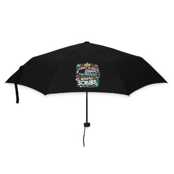 Vergiss die Glaspantoffeln, die Prinzessin trägt - Regenschirm (klein) - Schwarz - Vorne