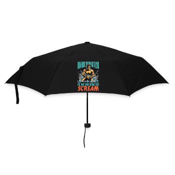 Water Polo Underwater No One Can Hear You Diving - Umbrella (small) - black - Front