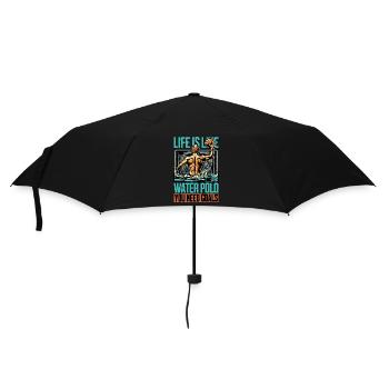 La vie est comme le water-polo, il faut plonger - Parapluie standard - noir - Devant