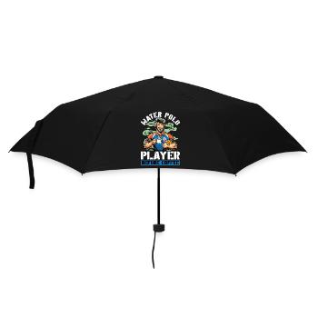 Water Polo Player Before Team Sports Coffee Lover - Regenschirm (klein) - Schwarz - Vorne