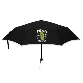 Pickle Lovers Humor Dill-ightful Jokes Funny Food - Regenschirm (klein) - Schwarz - Vorne