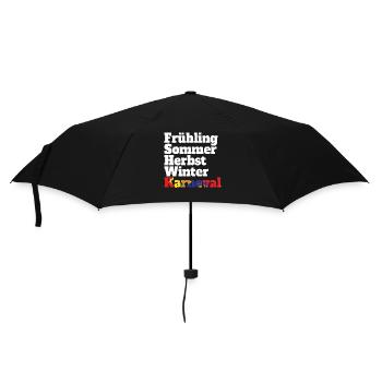 Karneval Fünfte Jahreszeit Kölsch Fastelovend Köln - Regenschirm (klein) - Schwarz - Vorne