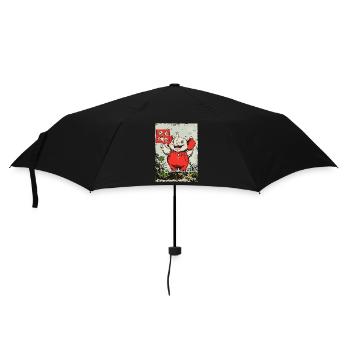 Cheerful little elephant - Umbrella (small) - black - Front
